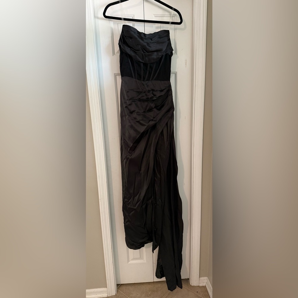 Strapless Black Women's Formal Dress